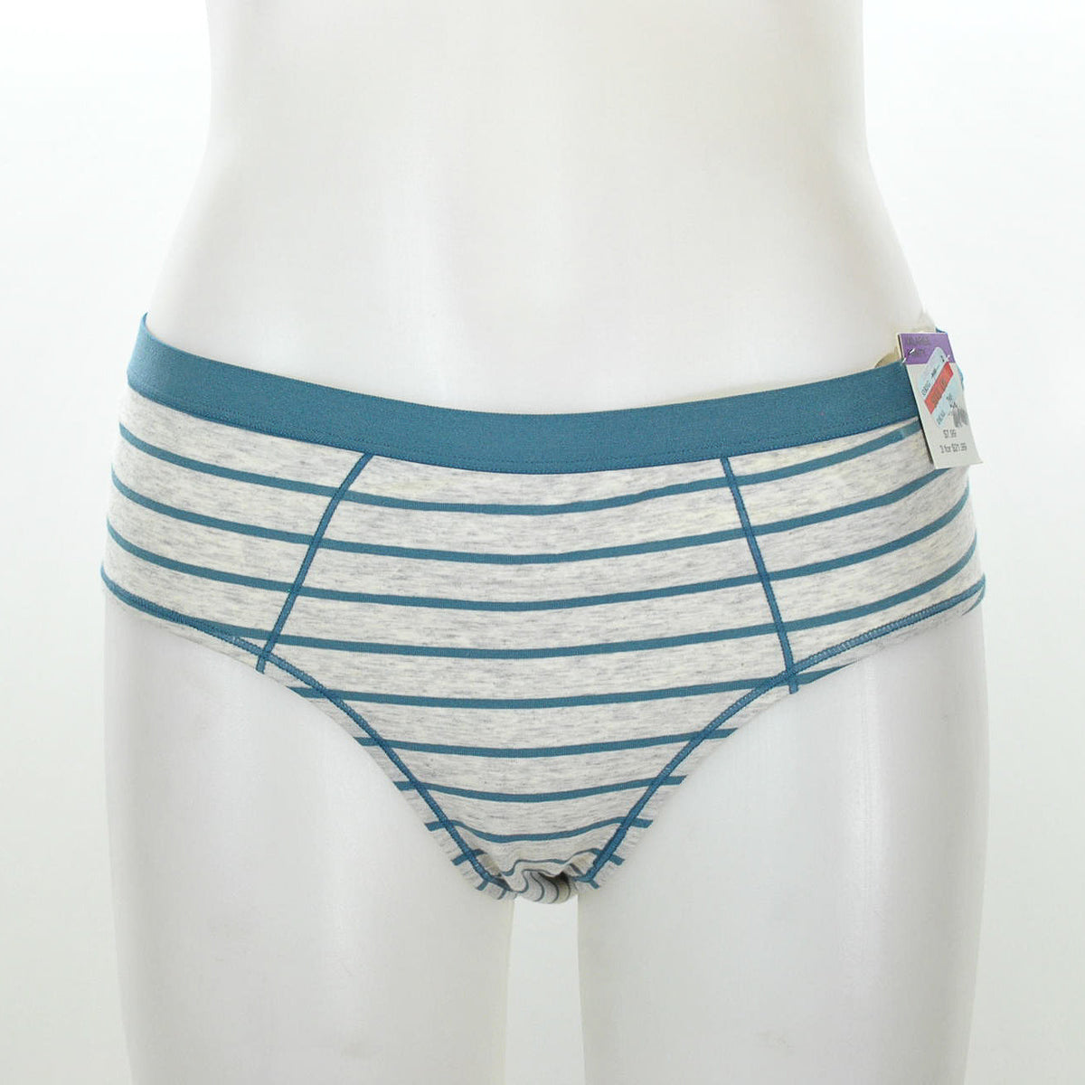 Jenni Striped Hipster Underwear Grey Stripe