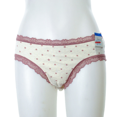 Jenni Cotton Lace Trim Hipster Stars