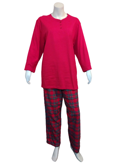Family Pajamas Men's Cotton Knit Brinkley Plaid Pajama
