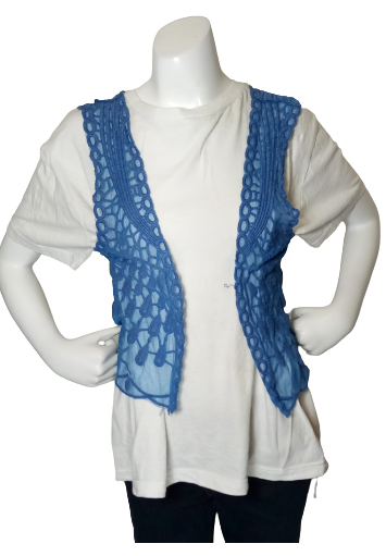 Runway Paris Blue Mesh Vest