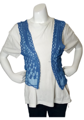 Runway Paris Blue Mesh Vest