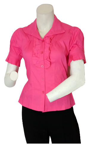 Runway Paris Pink Ruffle Top
