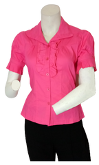 Runway Paris Pink Ruffle Top