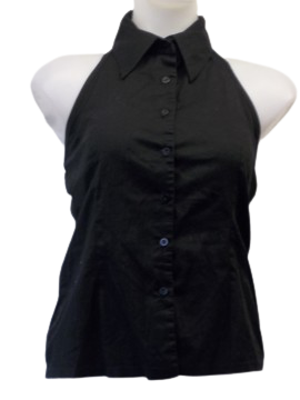 Shelly Black Button Down Blouse