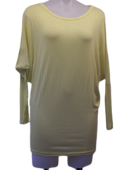 Love In Pale Yellow Loose Blouse