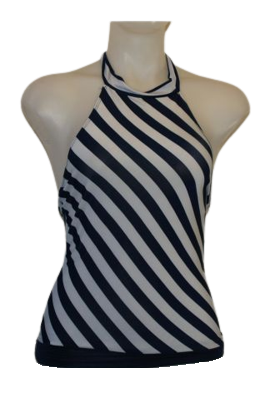 Navy/White Mar-Q Striped Top
