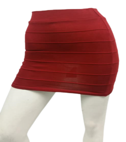 Hera USA Red Knit Miniskirt