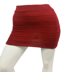 Hera USA Red Knit Miniskirt