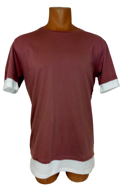 ARIZONA JEAN CO ROSE TAUPE WHITE TEE SHIRT M