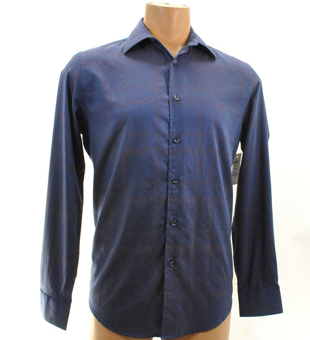 Tasso Elba navy shirt l