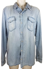 Carmar Denim Long Sleeve Top