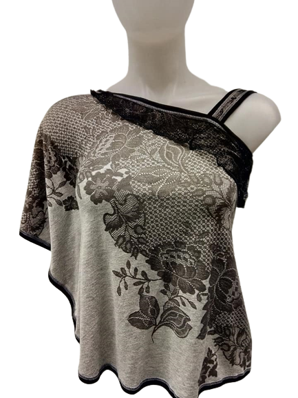 Libertalia Gray/Black Blouse