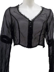 Rumor Boutique Black Sheer Top