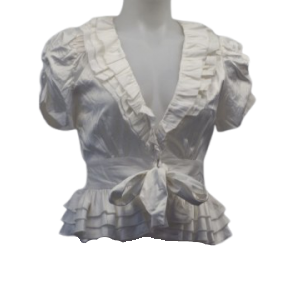 Runway Paris White Ruffle Top