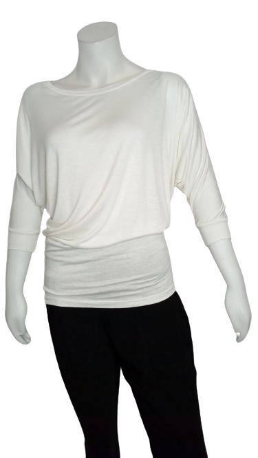 Love In Cream 3/4 Sleeve Top