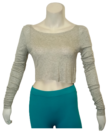 Love In Long Sleeve Crop Top