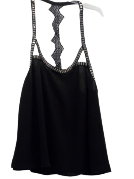 Miau Black Beaded Blouse
