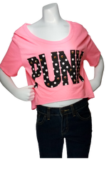 Blush Pink "Punk" Crop Top