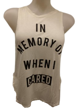 White/Black "Cared" Tank Top