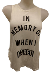 White/Black "Cared" Tank Top
