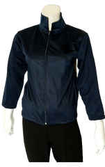 Navy Zip-Up Sweater