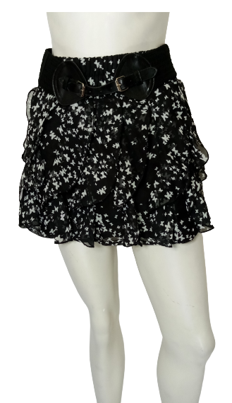 Wet Seal Black/White Miniskirt