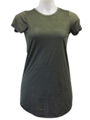 Blush Olive Short Sleeve Blouse