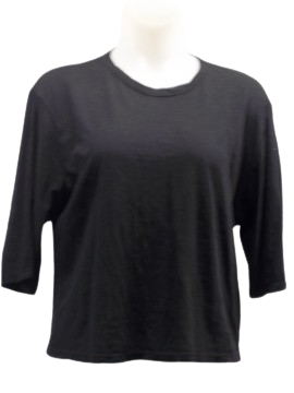 Emma & Sam Black 3/4 Sleeve