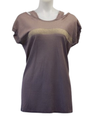 Lola Mauve/Gold Stripe Top