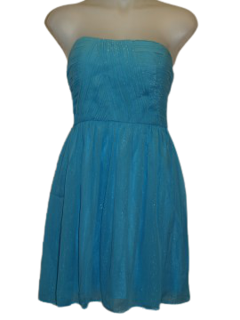 Minuet Aqua Strapless Dress