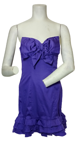 Minuet Purple Strapless Dress