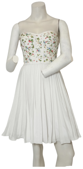 Minuet White Strapless Dress