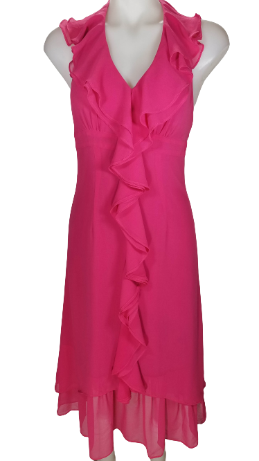 Minuet Pink Halter Layered Dress