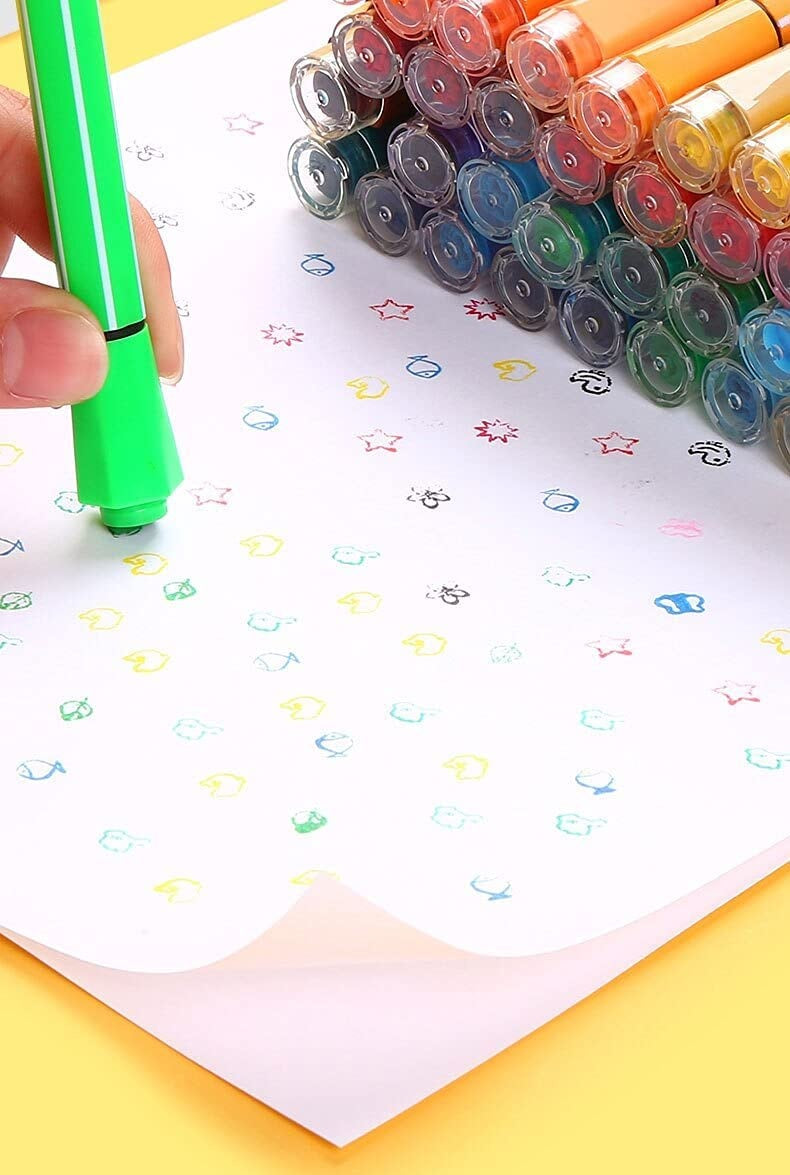 M&G Stamp Watercolor Pen Hexagon Washable 12 colors (1 per pack)