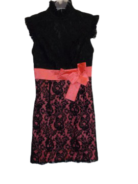 Minuet Black/Salmon Dress